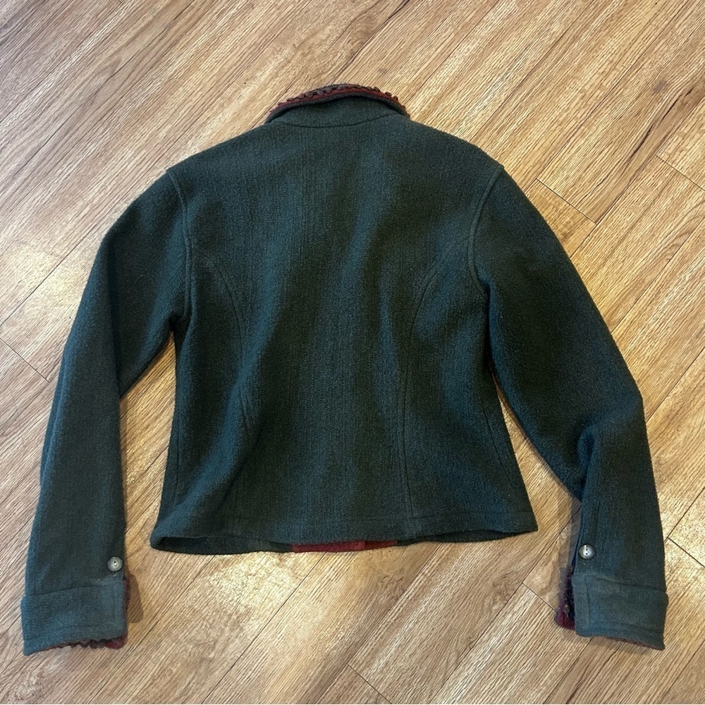 Tasha Polizzi Dark Pine Green Fleece Jacket for Saddleblanket Co. - Picture 8 of 10